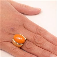 Anneau Lucos Femme in Argent Pasta di corallo ES 936.CORALLO